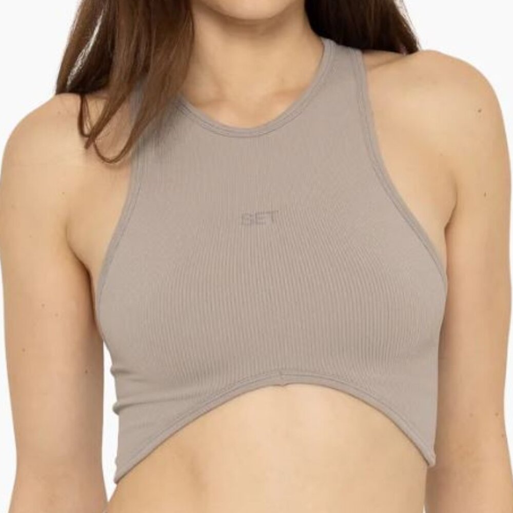 Set active Sculptflex High Neck Angle Bra in Breeze